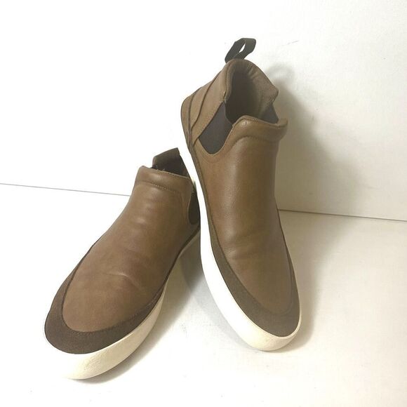 Staheekum Shoes Brown Comfort Casual Suede Leather Men's Size 9 Sneakers Slip On - Picture 4 of 11